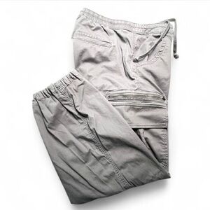 Hollister Cargo Brown Pants with Drawstrings, L